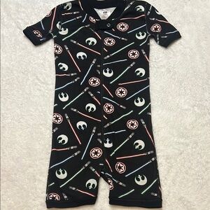 Hanna Anderson Star Wars Return Of the Jedi Shortie Sleeper 100% Organic Cotton